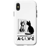 Schrödinger's Cat Dead And Alive Quantum Mechanics Physics Case for iPhone X/XS