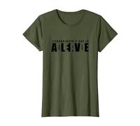 Schrödinger's Cat - Dead and Alive T-Shirt, Women, Olive Green, 3X-Large