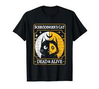 Schrödinger's Cat Dead And Alive Tarot Card Halloween T-Shirt