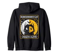 Schrödinger's Cat Dead And Alive Tarot Card Halloween Zip Hoodie
