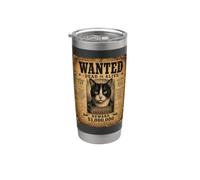 Schrödinger's Cat Dead or Alive Wanted Poster Funny Stainless Steel Insulated Tumbler