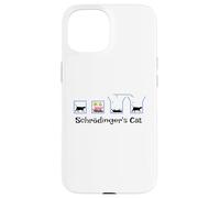 Schrödinger's Cat Design Quantum Superposition Paradox Case for iPhone 15