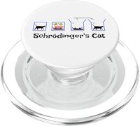 Schrödinger's Cat Design Quantum Superposition Paradox PopSockets PopGrip for MagSafe