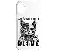 Schrödingers Cat Is Alive Dead Quantum Paradox Case for iPhone 16 Plus