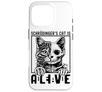 Schrödingers Cat Is Alive Dead Quantum Paradox Case for iPhone 16 Pro