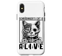 Schrödingers Cat Is Alive Dead Quantum Paradox Case for iPhone X/XS