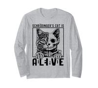 Schrödingers Cat is Alive Dead Quantum Paradox Long Sleeve T-Shirt