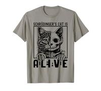 Schrödingers Cat is Alive Dead Quantum Paradox T-Shirt