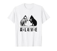 Schrödinger's Cat Is Both Dead And Alive Physics Physicist T-Shirt