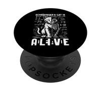 Schrödingers Cat Science Dead and Alive PopSockets Adhesive PopGrip