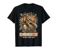 Schrödingers Cat The Box is Empty Run Paradox Science T-Shirt