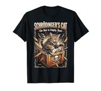 Schrödingers Cat The Box is Empty Run Paradox Science T-Shirt