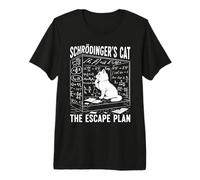 Schrödingers Cat The Escape Plan Quantum Paradox Premium T-Shirt