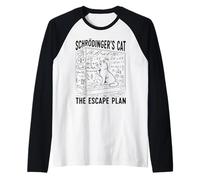 Schrödingers Cat The Escape Plan Quantum Physics Raglan Baseball Tee