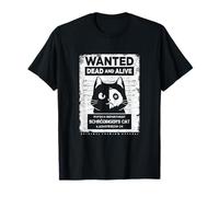 Schrödinger's Cat Wanted Dead And Alive Physics Physicist T-Shirt