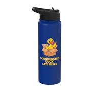 Schrödinger's Duck Says Hello Stainless Steel Insulated Water Bottle