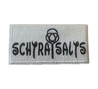 Schtraisalts - Logo Sew-On / Patch | Iron-On Patch Swabian Rock Patch Swabian Dialect Iron-On Patch Hank Häberle Iron-On Patch Swabian Mari Rocks (White)