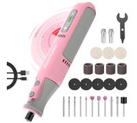 Schtumpa - Rotary Tool Kit, Cordless Rotary Tool with LED Lights, 8V 5 Speed, 5000-28000RPM, 2.0Ah Battery, Upgraded Accessories for Carving, Engraving, Sanding, Polishing