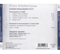 SCHUBERT: COMPLETE STRING QUARTETS, VOL. 6 NEW CD