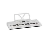 Schubert Etude 61 MK II Digital Keyboard - keyboard, 61 keys, learning and recording function, 50 demo songs, 300 sounds/rhythms, mains and battery operation, incl. music stand, white