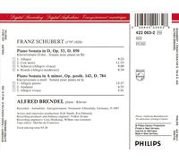SCHUBERT: PIANO SONATAS IN A MINOR AND D MAJOR, D784 & D850 NEW CD
