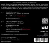 SCHUBERT: SYMPHONY NO. 7 "UNFINISHED"; BEETHOVEN: SYMPHONY NO. 2; WAGNER: SIEGFR