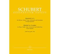 Schubert: "Trout" Quintet in A Major for Piano, Violin, Viola, Cello and Double Bass Op. Post.114 D 667 (Score & Parts) Barenreiter Urtext BA5608