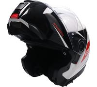 Schuberth C5 Eclipse, flip-up helmet XXL (62/63) Black/White/Neon-Red
