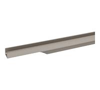 Schüco Accuride 100005386 545 mm, Stainless Steel Effect Handle Strip Prego Cabinet Door Handle, Profile Strip for Milling for Furniture Fronts Aluminium