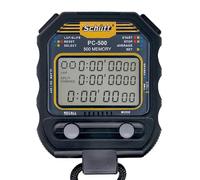 SCHÜTT PC-500 Stopwatch (500 Memory Memory, Time & Date, Dual Timer), Digital Professional Stopwatch with Pressure Point Mechanism, Splashproof, Trainer