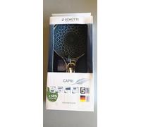 SCHÜTTE Capri Hand Shower with Velvet Jet Technology, Shower Head with Over 300 Nozzles and 3 Adjustable Jet Types, Anti-Limescale Shower Head for Shower, Chrome