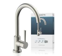 SCHÜTTE Sink Mixer CORNWALL Stainless Steel UK GF0
