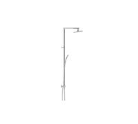 SCHÜTTE Trento 60140 Shower System with Thermostat, Large Rain Shower (32 x 20 cm) and Adjustable Hand Shower with Shower Rod, Shower Column, Shower Panel, Chrome