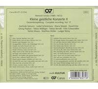 SCHUETZ, H. - KLEINE GEISTLICHE KONZERT (2 CD) NEW CD