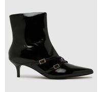 schuh Beckett Buckle Kitten Boots in Black UK 5 (EU 38)