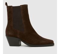 schuh Bess Suede Western Boots in Brown UK 5 (EU 38)