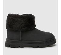schuh Black Cherry Fur Cuff Girls Toddler Boots UK 5 (EU 22)