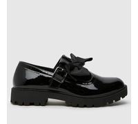 schuh Black Lollipop Bow Tbar Girls Youth Shoes UK 5 (EU 38)
