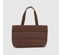 schuh Dark Brown Jennifer Puffy Tote Bag One Size