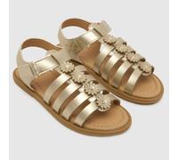 schuh Gold Thistle Flower Girls Junior Sandals UK 1 (EU 33)