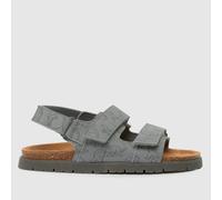 schuh Grey Multi Lorenzo Footbed Boys Junior Sandals UK 2 (EU 35)