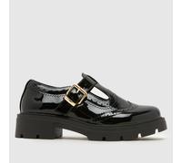 schuh Leigh Chunky T-Bar Flats in Black UK 3 (EU 36)