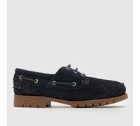 schuh Paris Suede Boat Shoes in Navy UK 12 (EU 46)