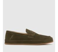 schuh Racer Suede Loafer Shoes in Khaki UK 12 (EU 46)