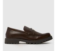 schuh Ravi Chunky Loafer Shoes in Brown UK 11 (EU 45)