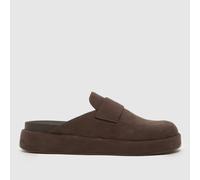 schuh Tiramisu Closed Toe Mule Sandals in Brown UK 4 (EU 37)