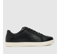 schuh Wayne Leather Trainers in Black & White UK 8 (EU 42)