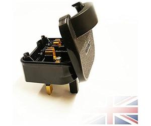 Schuko B01D1OTCE6 3 Pack Euro Plug Converter 2 Pin to 3 Pin SCP Plug in Black Schuko Black