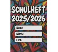 Schulheft kariert A4 - Graffiti Design | 100 Seiten | Schuljahr 2025/2026 | Matheheft mit Name-Klasse-Fach-Feld | Ohne Rand | Tintenfestes Papier | ... DIN A4: Das Heft, das Lernen stylisch macht!