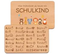 Schulkind 2025 Boy Girl Gifts for School Enrolment, Breakfast Board First Day of School Boy Girls, First Day of School Gifts, Bread Board, Alphabet Learning, First Day of School Gift, Letters Learning